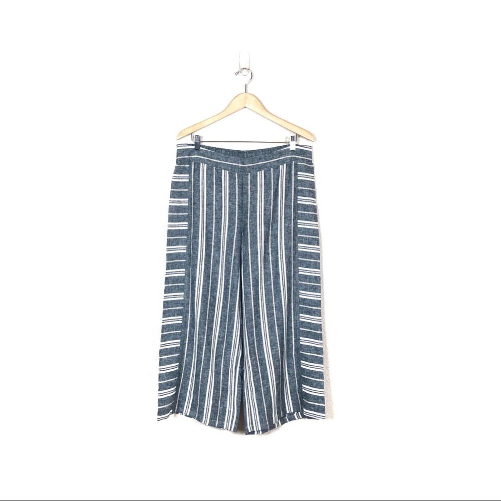 bp. • linen blend wide leg crop pants